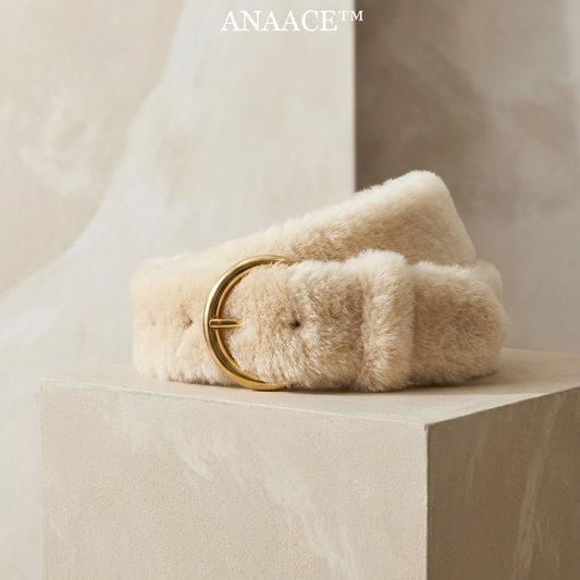 Anaace™ CloudLuxe Faux Fur Statement Belt