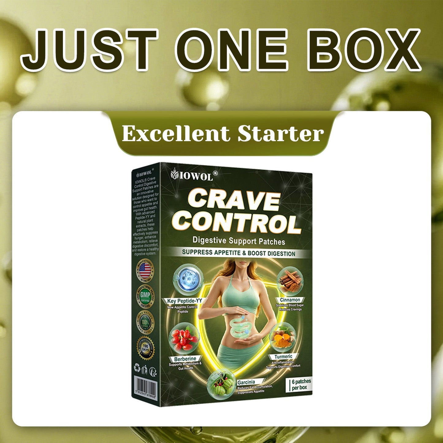 IOWOL® APPETITE CONTROL PATCHES! ZERO PILLS & ZERO HUNGER & ZERO STRUGGLE & 100% RESULTS.